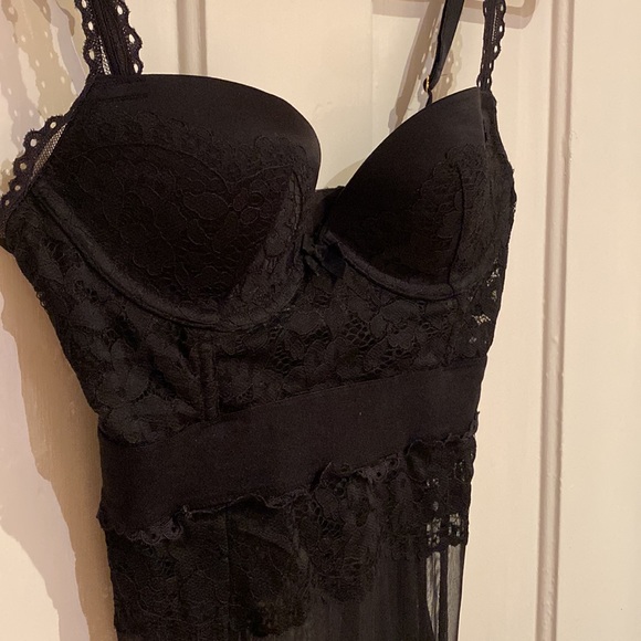 Victoria’s Secret Black Teddie with Garter Hooks - Picture 3 of 10